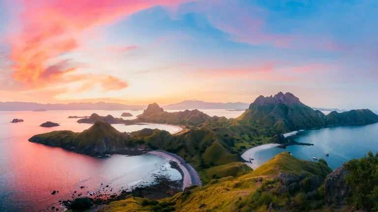 Sunset at Padar island