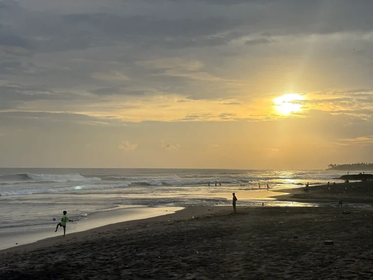 Sunset over Pantai Echo, Canggu